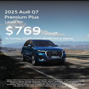 2025 Audi Q7 Premium Plus 45 TFSI quattro forward facing